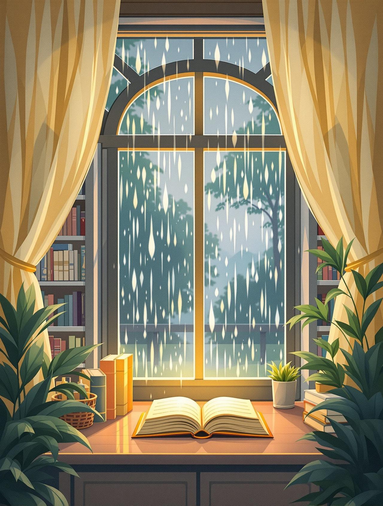 雨天的图书馆 - 西红柿短剧新番